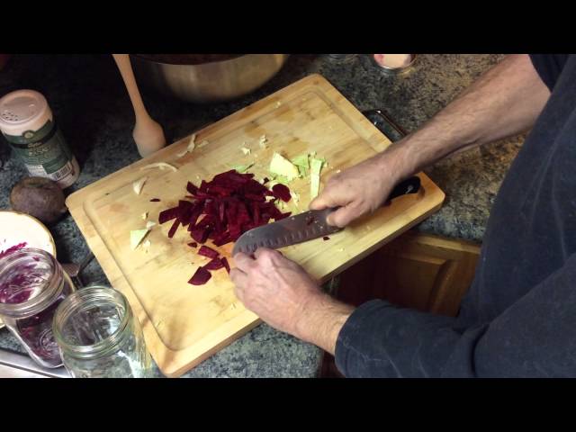Homemade Beet And Cabbage SauerKraut – Organic